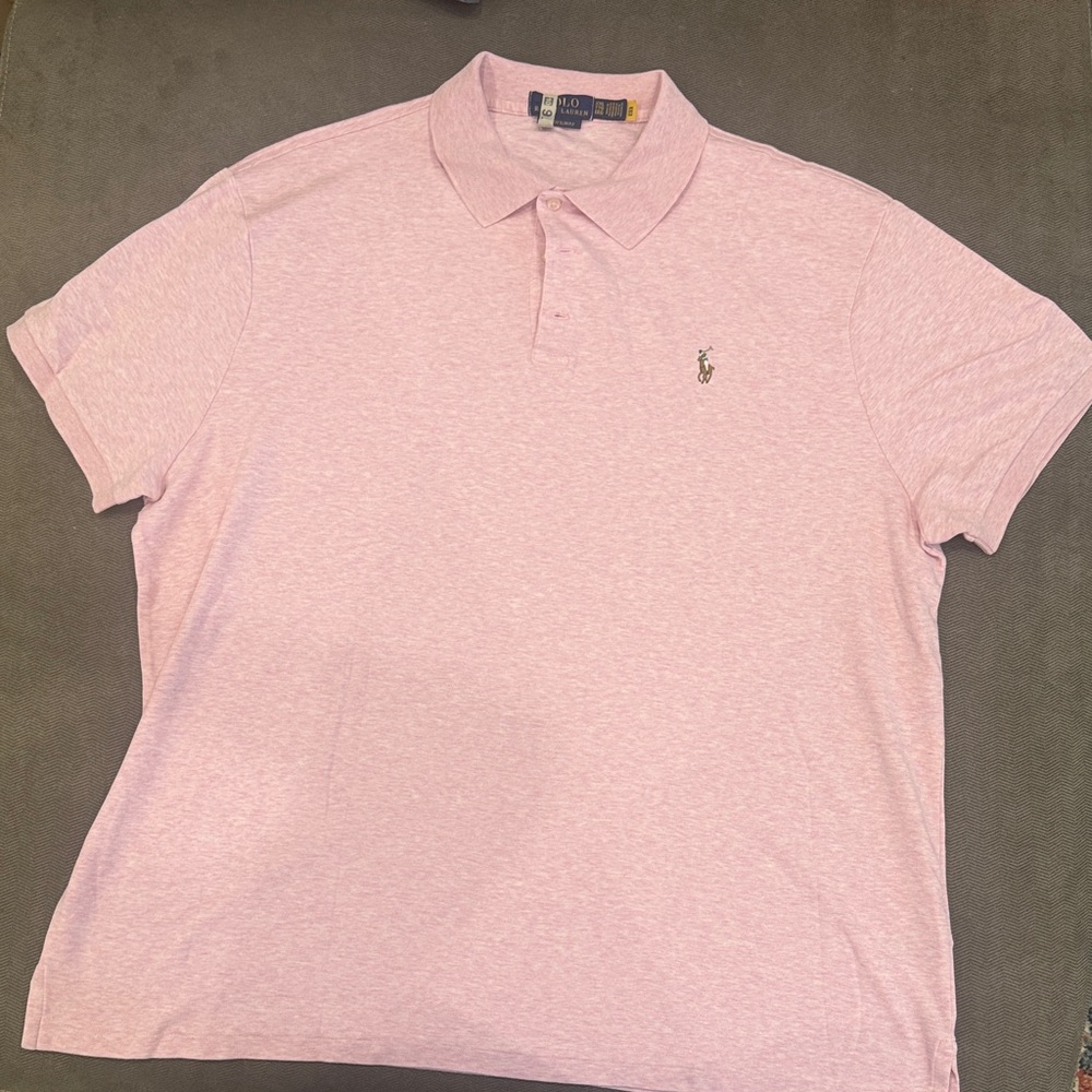 Ralph Lauren Light Pink Polo Shirt for Men